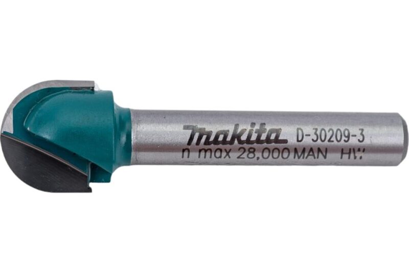 Набор фрез 3 шт. (пазовая, кромочная и для закругления) Makita D-30209