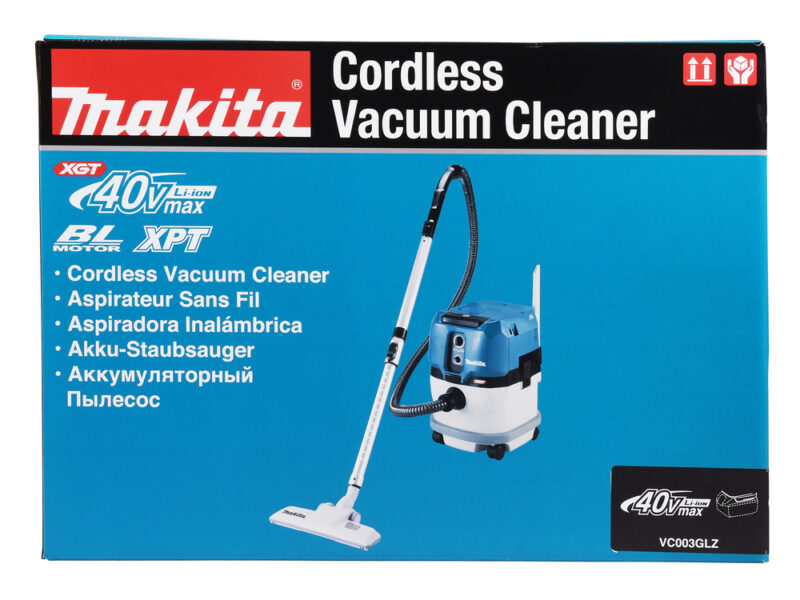 Аккумуляторный пылесос Makita XGT BL 2x40В, 3.2 м3/мин, 230 мбар, 15 л, L-класс, сух./влаж , XPT VC003GLZ