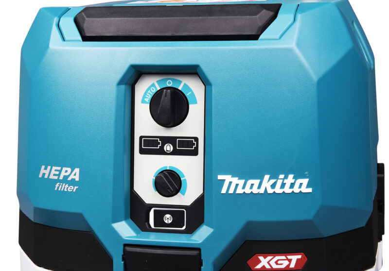 Аккумуляторный пылесос Makita XGT BL 2x40В, 230 мбар, 15 л, L-класс, сухой, XPT, AWS, с модулем WUT01 VC004GLZ01