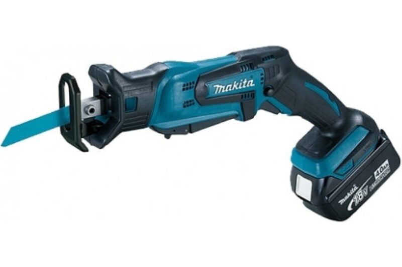 Аккумуляторная сабельная пила Makita LXT 18 В, ход 13 мм, рез 50 мм, 2x3.0 Ач, ЗУ DJR185RFE