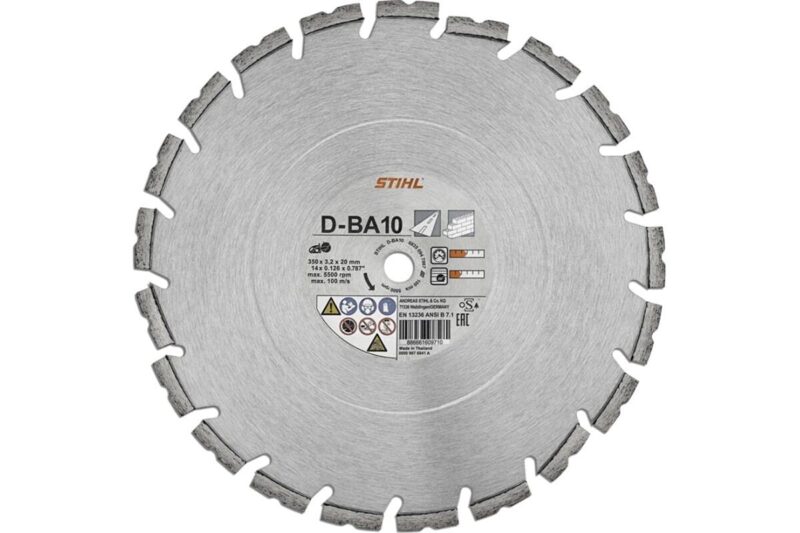 Алмазный отрезной круг D-BA10 Ø 350 мм/14" Stihl 0835-094-7007