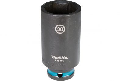 Головка ударная удлиненная торцовая Impact Black 30x81.5 мм, 1/2"DR Makita E-16542