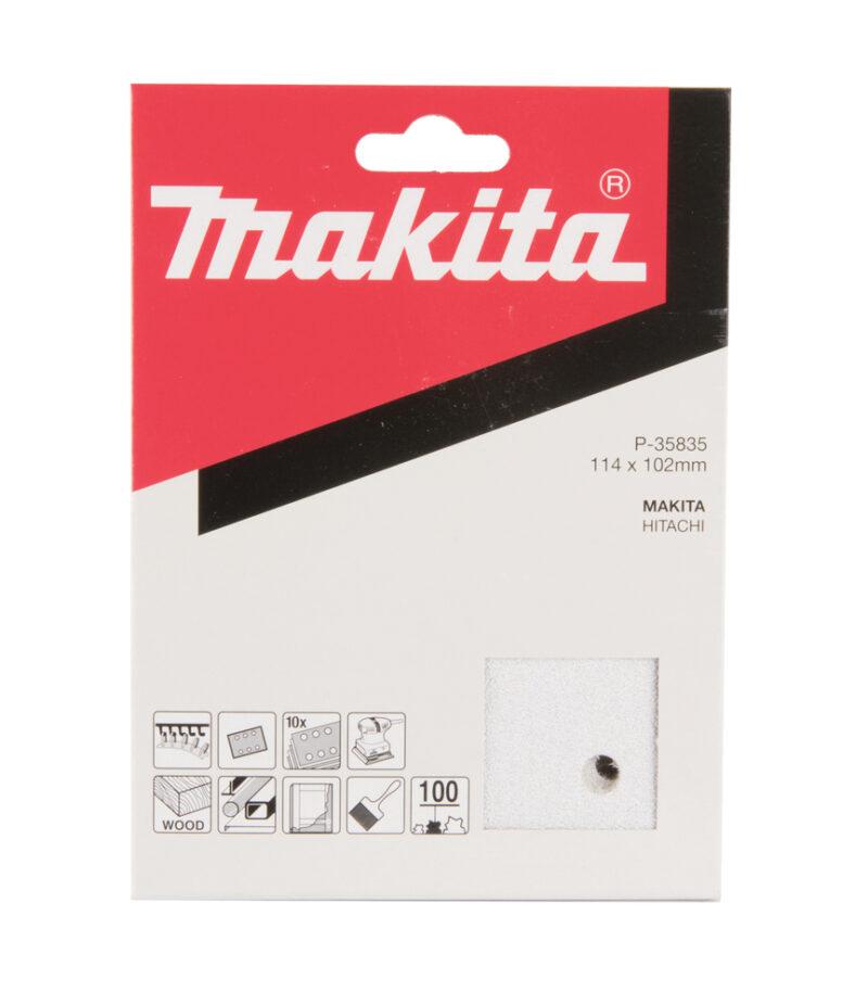 Бумага шлифовальная белая (10 шт; 93х102 мм; K100) Makita P-35835