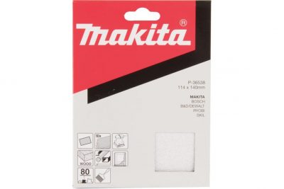 Бумага шлифовальная белая 10 шт, 114x140 мм, K80 Makita P-36538