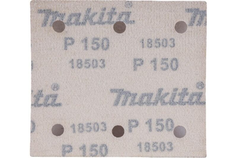 Бумага шлифовальная на липучке 114x102 мм, A150, 10 шт Makita D-58718