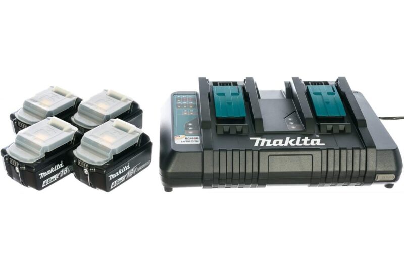 Набор PSK MKP2PM184 (4 аккумулятора BL1840B, зарядное устройство DC18RD, кейс MAKPAC тип 2) Makita 198489-5