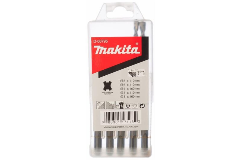 Набор буров SDS-plus 5 шт. Makita D-00795