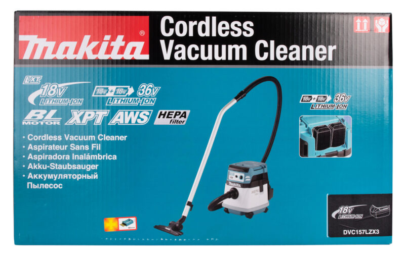 Аккумуляторный пылесос Makita без аккумулятора и зарядного устройства DVC157LZX3
