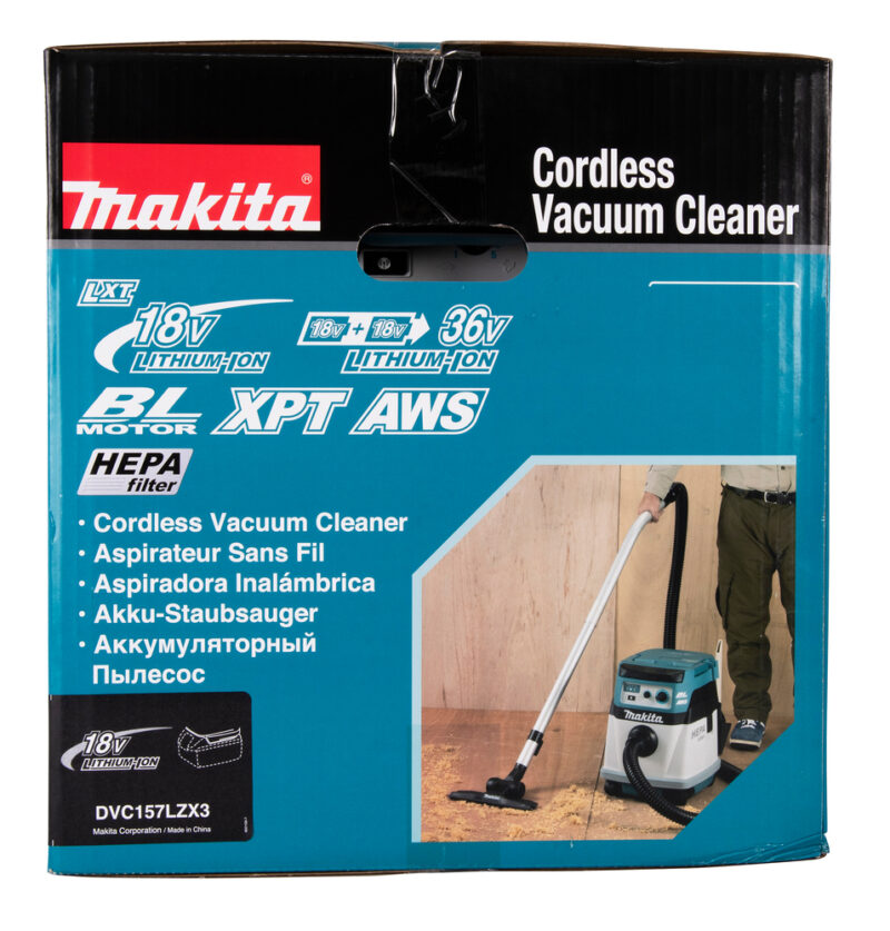Аккумуляторный пылесос Makita без аккумулятора и зарядного устройства DVC157LZX3