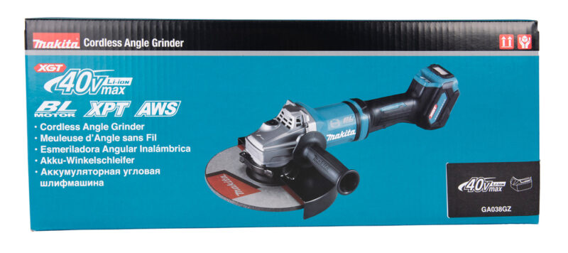 Аккумуляторная угловая шлифовальная машина Makita XGT GA038GZ