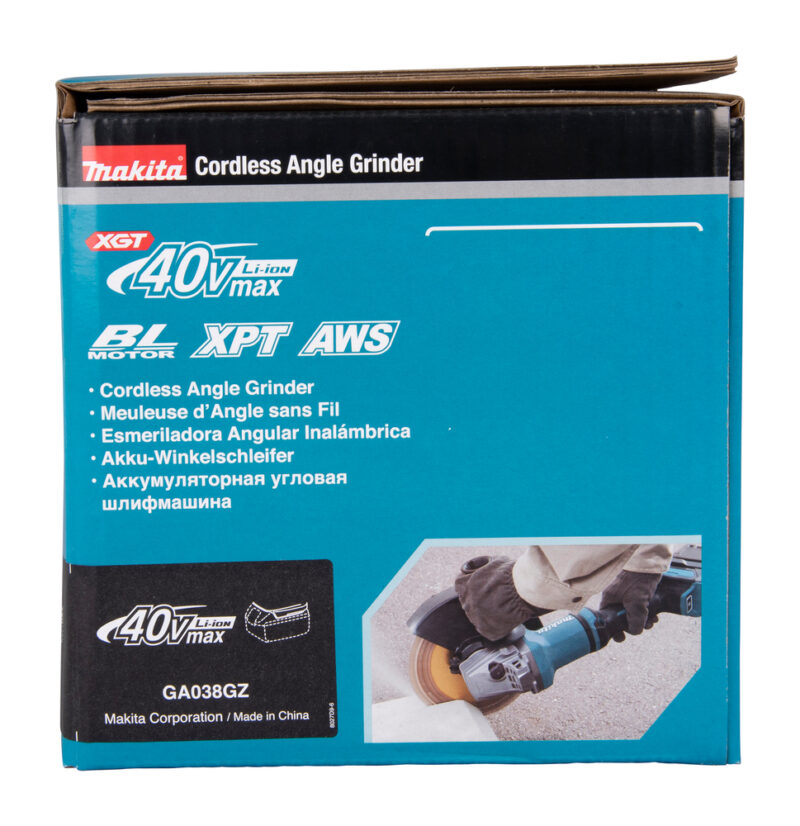 Аккумуляторная угловая шлифовальная машина Makita XGT GA038GZ