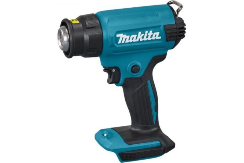 Аккумуляторный тепловой пистолет (фен) Makita LXT 18В, 550 град., кейс, насадки, защита от перезапуска, без аккум. и з/у DHG180ZK