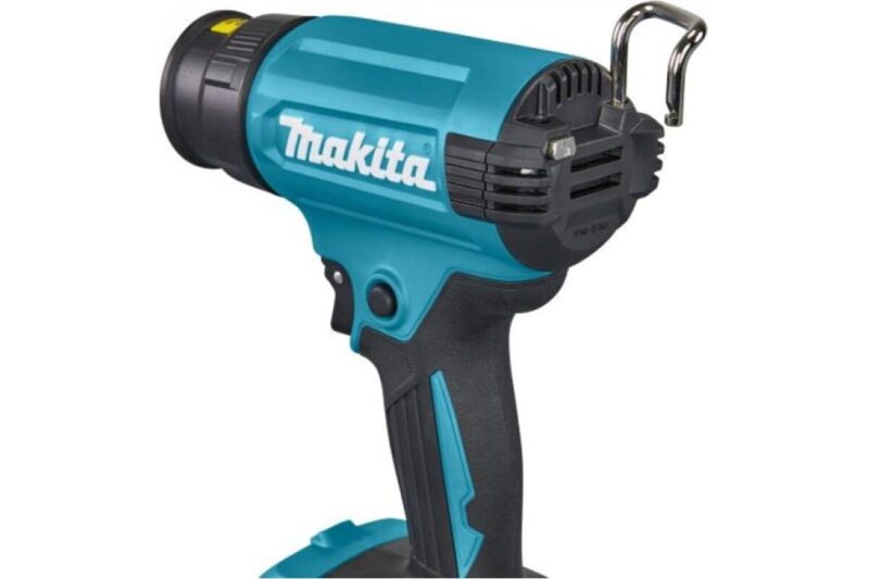 Аккумуляторный тепловой пистолет (фен) Makita LXT 18В, 550 град., кейс, насадки, защита от перезапуска, без аккум. и з/у DHG180ZK