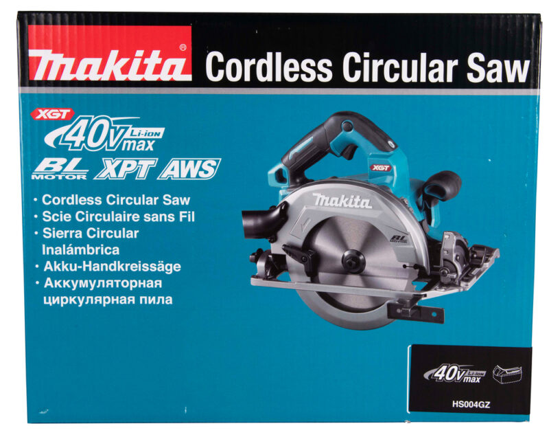Аккумуляторная дисковая пила Makita XGT BL 40В без аккумулятора и ЗУ HS004GZ