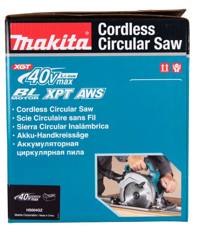 Аккумуляторная дисковая пила Makita XGT BL 40В без аккумулятора и ЗУ HS004GZ