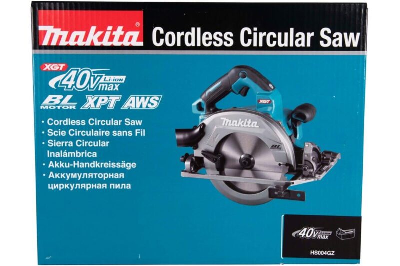 Аккумуляторная дисковая пила Makita XGT BL 40В без аккумулятора и ЗУ HS004GZ