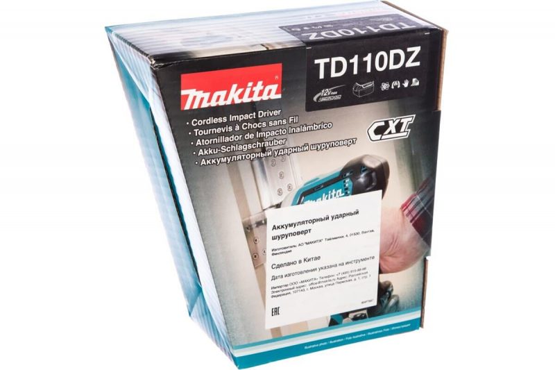 Аккумуляторный ударный шуруповерт Makita CXT ® TD110DZ