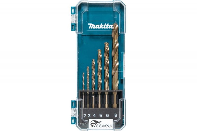 Набор сверл (6 шт.; 2,3,4,5,6,8 мм; HSS-Co) Makita D-75758