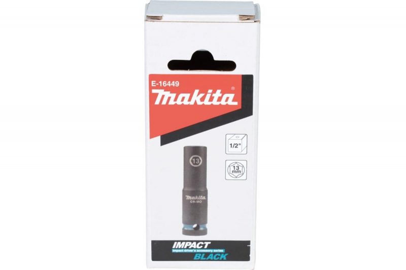 Головка ударная удлиненная торцовая Impact Black 13x81.5 мм, 1/2"DR Makita E-16449