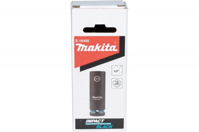 Головка ударная удлиненная торцовая Impact Black 19x81.5 мм, 1/2"DR Makita E-16499