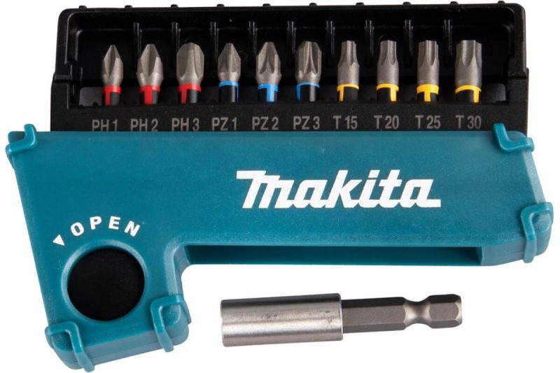 Набор насадок Impact Premier (11 шт.; 25 мм; C-form; PH, PZ, T; магнитный держатель) Makita E-03567