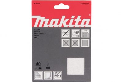 Бумага шлифовальная белая 10 шт, 114x140 мм, K40 Makita P-36516