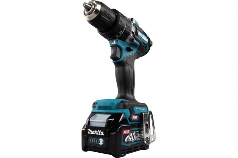 Ударная аккумуляторная дрель-шуруповерт Makita XGT BL/XPT HP002GD201