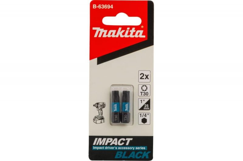 Насадка Impact Black (2 шт.; T30; 25 мм; C-form) Makita B-63694