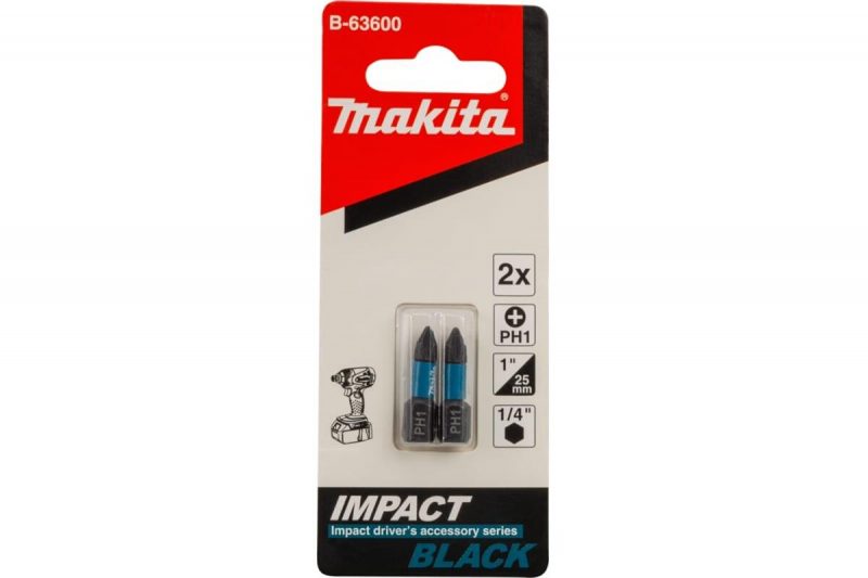 Насадка Impact Black (2 шт.; PH1; 25 мм; C-form) Makita B-63600