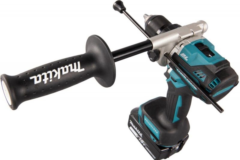 Ударная аккумуляторная дрель-шуруповерт Makita LXT BL 18 В, 13 мм, 125/65 Нм, 2x5.0 Ач, ЗУ, Makpac DHP486RTJ