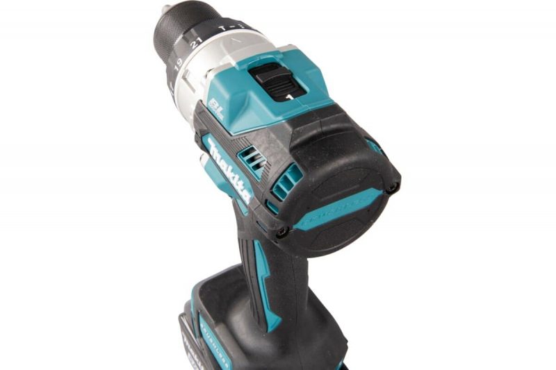 Ударная аккумуляторная дрель-шуруповерт Makita LXT BL 18 В, 13 мм, 125/65 Нм, 2x5.0 Ач, ЗУ, Makpac DHP486RTJ