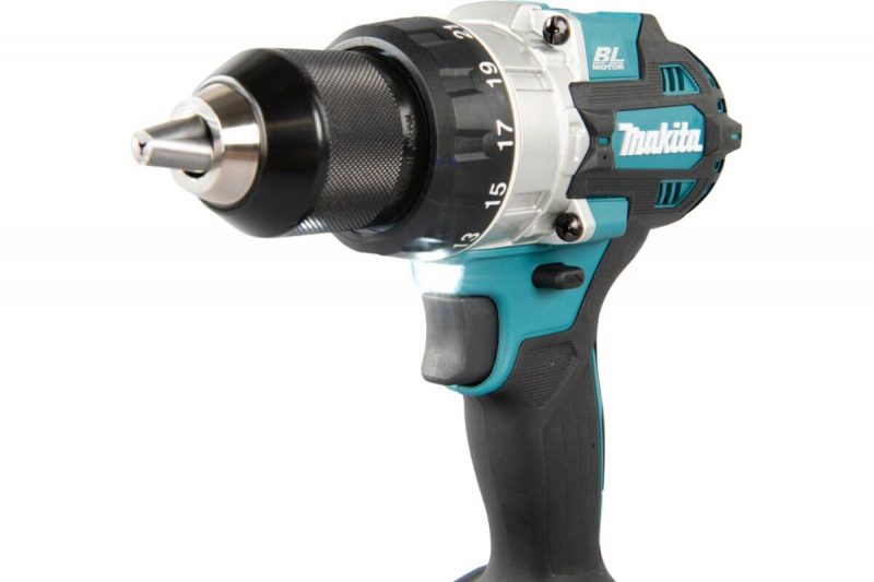 Ударная аккумуляторная дрель-шуруповерт Makita LXT BL 18 В, 13 мм, 125/65 Нм, 2x5.0 Ач, ЗУ, Makpac DHP486RTJ