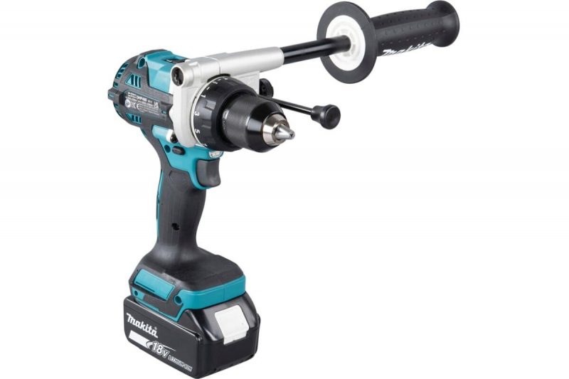 Ударная аккумуляторная дрель-шуруповерт Makita LXT BL 18 В, 13 мм, 125/65 Нм, 2x5.0 Ач, ЗУ, Makpac DHP486RTJ