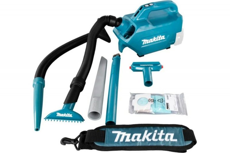 Пылесос Makita аккумулятор 18В, Li-ion, 1400лм, 5.4 кПа,0.33.5л,1.8-2.2 кг., 3-x скоростной DCL184Z