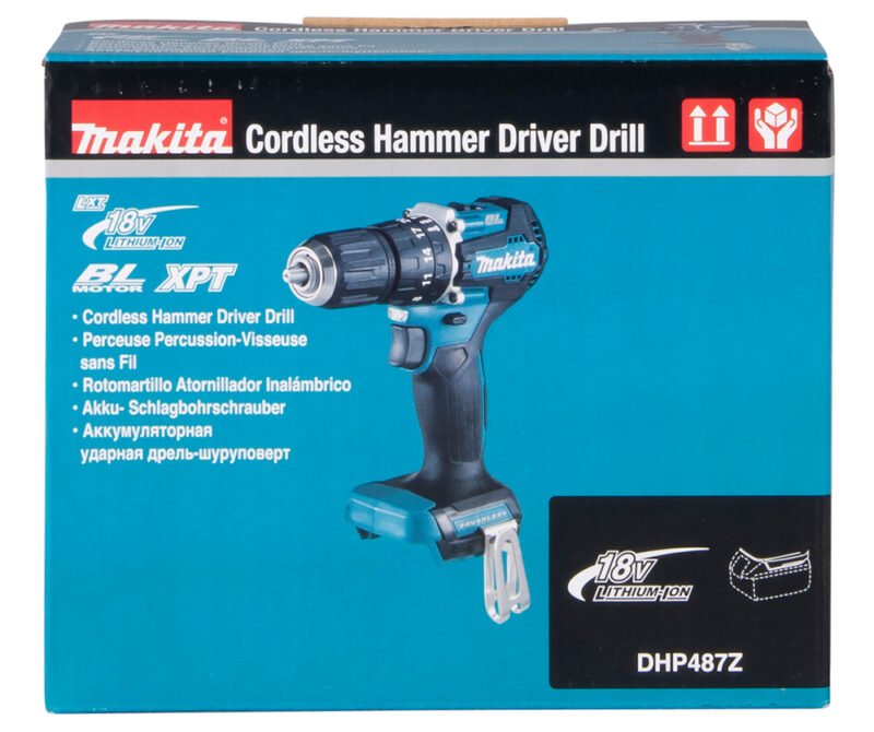 Аккумуляторная ударная дрель-шуруповерт Makita DHP487Z