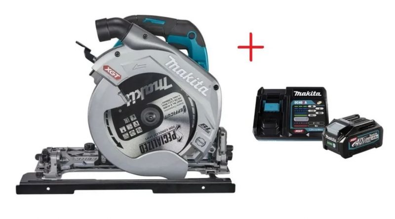 Пила дисковая аккумуляторная Makita HS009GD401, 40В, 235мм (акк. BL4040 (40 В, 4.0 Ач), З/У DC40RA)