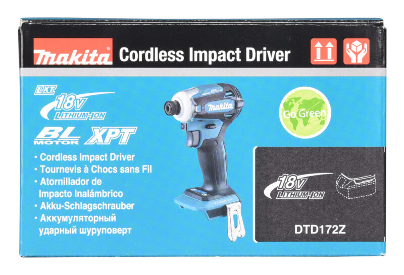 Аккумуляторный ударный бесщеточный шуруповерт Makita 180Нм, М5-М16 DTD172Z