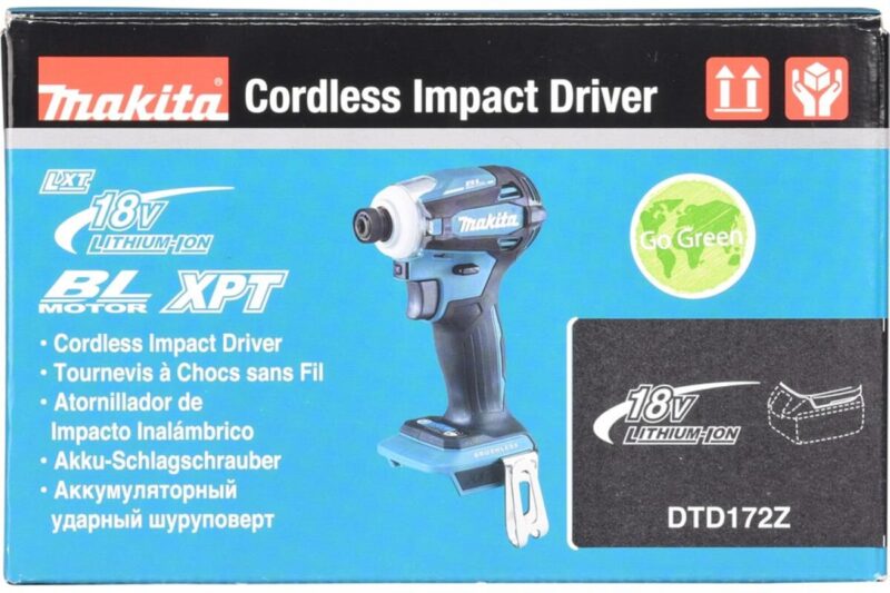 Аккумуляторный ударный бесщеточный шуруповерт Makita 180Нм, М5-М16 DTD172Z