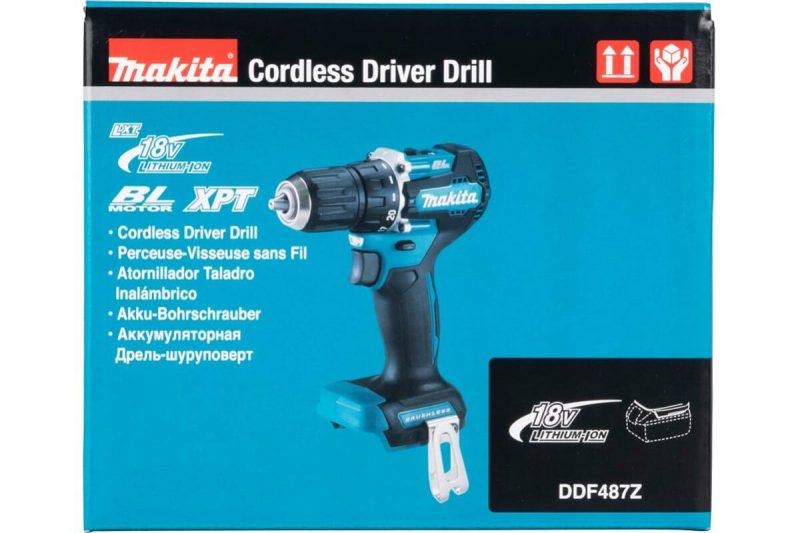 Бесщеточная аккумуляторная дрель-шуруповерт Makita XPT 18В, бак и зу DDF487Z
