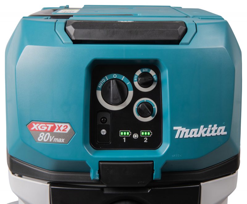 Аккумуляторный пылесос Makita XGT BL 2x40В, 3.2 м3/мин, 230 мбар, 8 л ,сух./влаж, L-класс, XPT VC006GMZ01