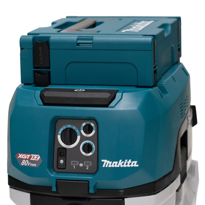 Аккумуляторный пылесос Makita XGT BL 2x40В, 3.2 м3/мин, 230 мбар, 8 л ,сух./влаж, L-класс, XPT VC006GMZ01