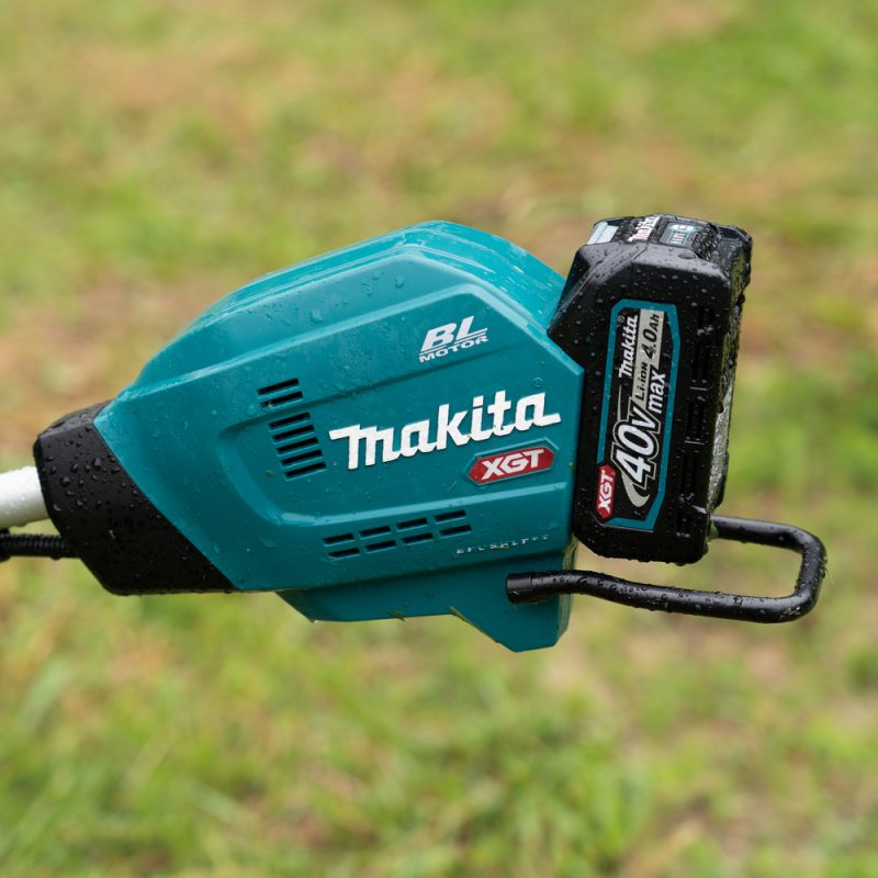 Аккумуляторная коса Makita XGT  40vMAX, 1кВт, велорукоятка, трим.голов., d-43см, М10xLH, BL,ADT,AFT,WG