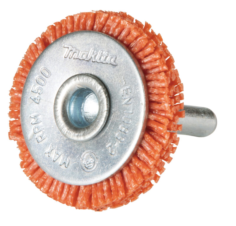Щетка нейлоновая дисковая (38 мм; Р80; хвостовик 6 мм) Makita D-45565