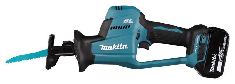 Аккумуляторная сабельная пила Makita LXT BL 18В, ход 22мм, рез 255мм, XPT, электрический тормоз, регулиров DJR189Z