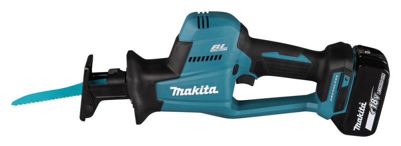 Аккумуляторная сабельная пила Makita LXT BL 18В, ход 22мм, рез 255мм, XPT, электрический тормоз, регулиров DJR189Z