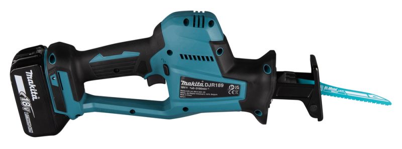 Аккумуляторная сабельная пила Makita LXT BL 18В, ход 22мм, рез 255мм, XPT, электрический тормоз, регулиров DJR189Z