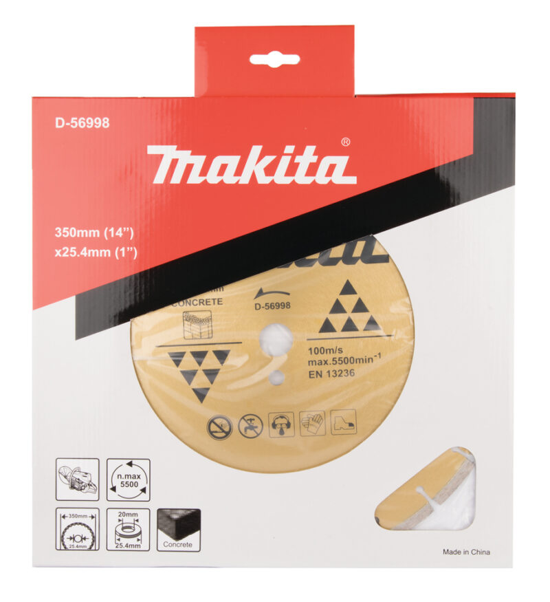 Диск алмазный сегментированный по бетону 350x20/25.4 мм Makita D-56998