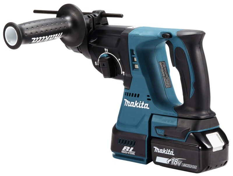 Аккумуляторный бесщеточный перфоратор Makita SDS+,18В, 1x5Ач, Li-ion DHR242RT