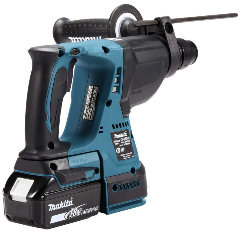 Аккумуляторный бесщеточный перфоратор Makita SDS+,18В, 1x5Ач, Li-ion DHR242RT