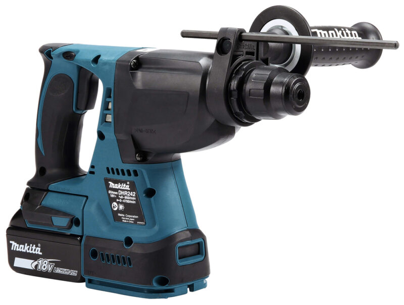 Аккумуляторный бесщеточный перфоратор Makita SDS+,18В, 1x5Ач, Li-ion DHR242RT